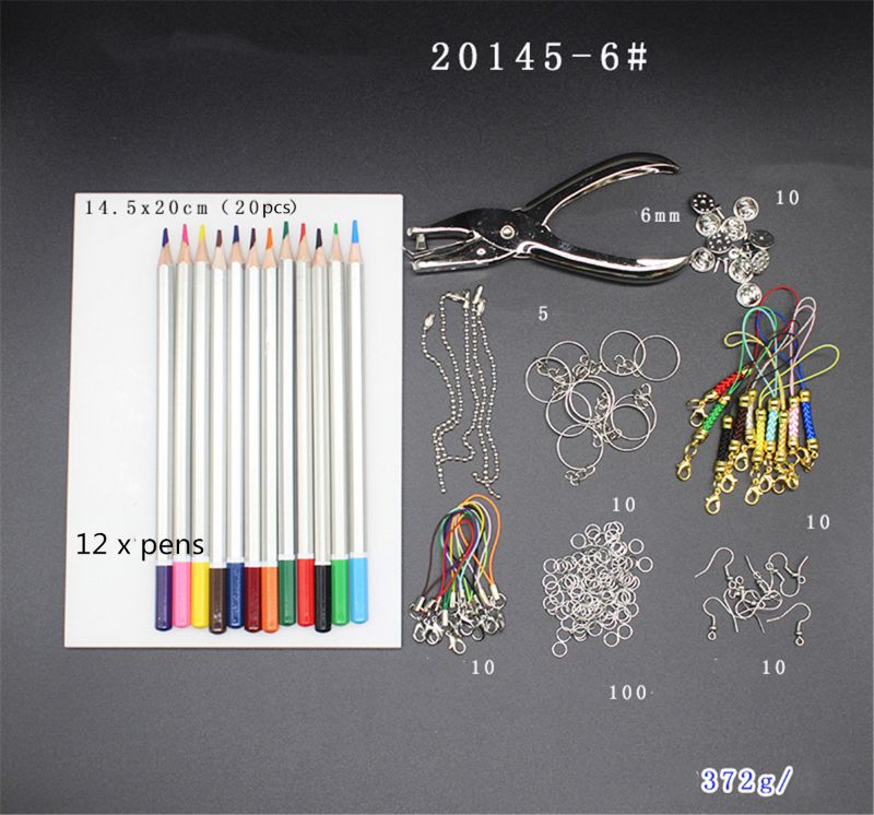 Heat Shrink Plastic Sheet Kit,Heat Shrinky Sheets Pack