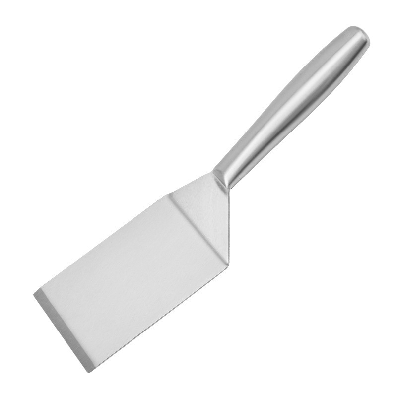 Pelle à Steak frit en acier inoxydable, cuisine multifonctionnelle, Pizza, crêpes, spatule, pâtisserie, outils de barbecue, accessoires de cuisine: kaki foncé