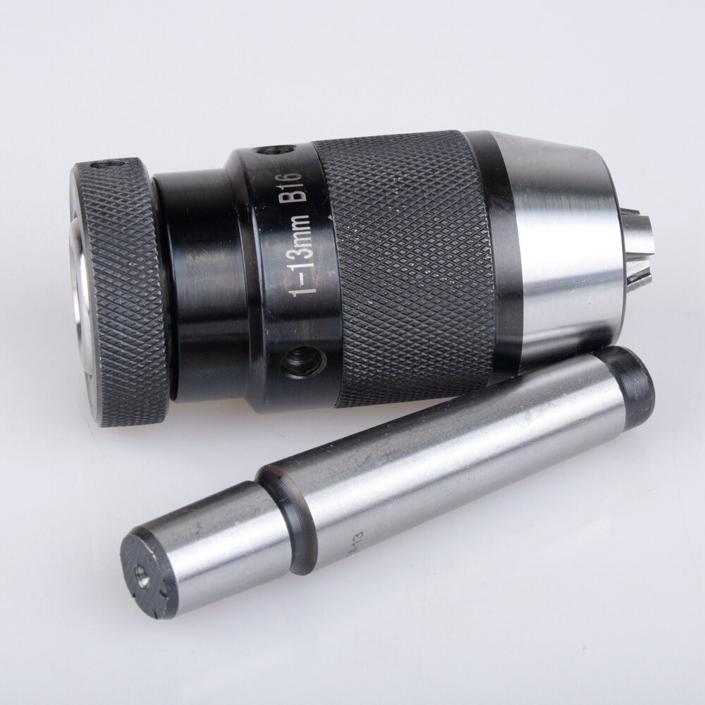 Light-duty MT2 B16 Keyless Drill Chuck Self Tighten B16 (1-13mm) Shank Morse Taper shank#2 hand Tightening Drill Chuck