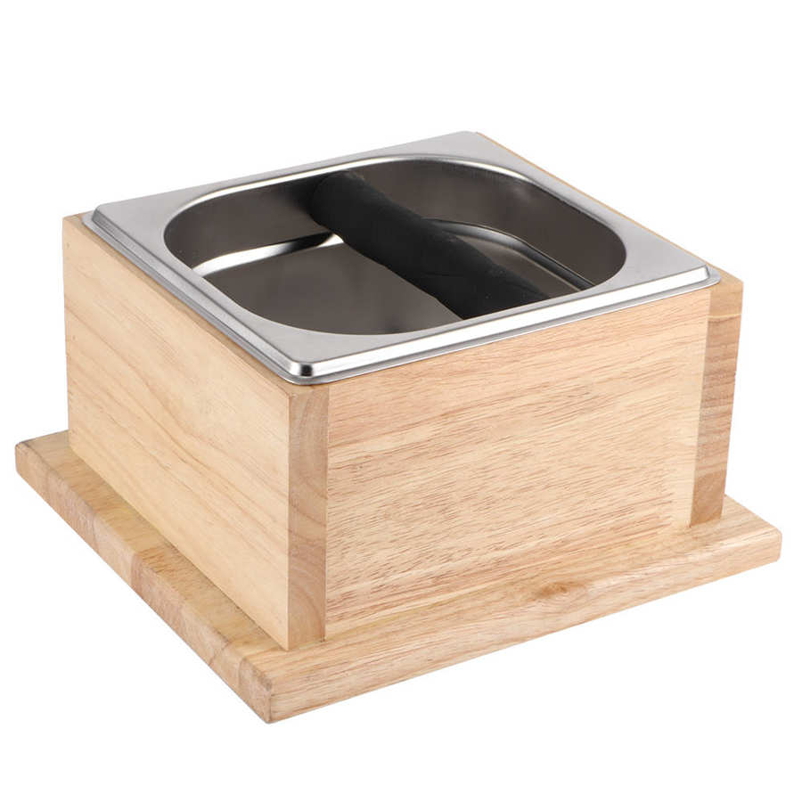 Café frapper boîte acier inoxydable café moulu frapper conteneur seau boîte café résidu seau moudre poubelle frapper seau