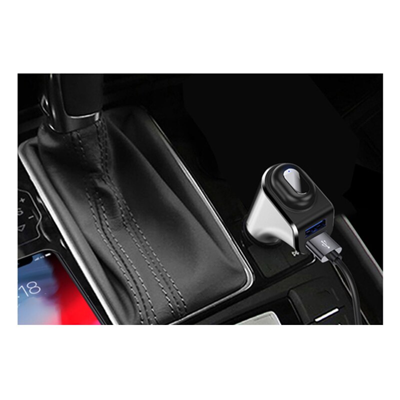 Car Bluetooth Headset Bluetooth Car Kit Bluetooth Handsfree Car MP3 Player Bluetooth V4.2 Support TF/U Disk Music Car Charger