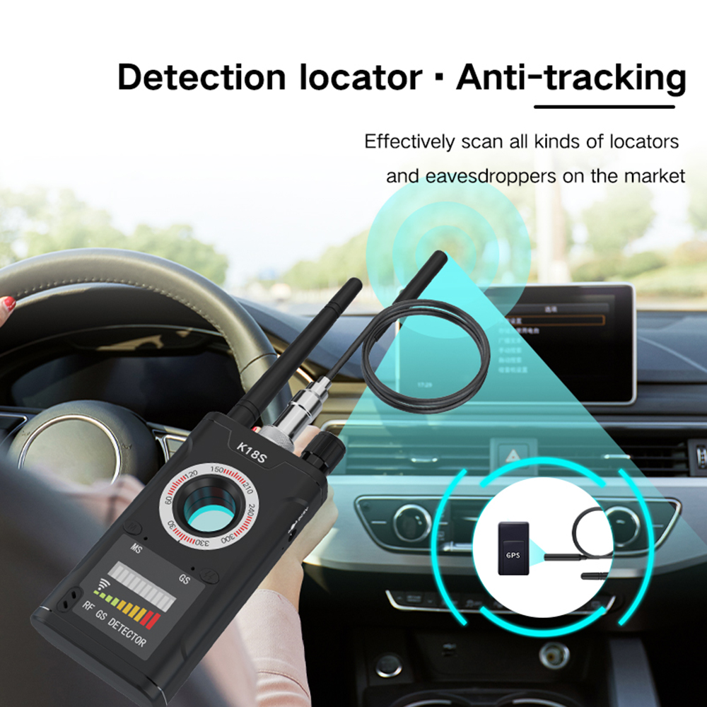Mini cámara de Audio multifunción, Detector K18S, buscador de insectos, lente de señal GPS GSM, localizador RF, rastreador, cámara inalámbrica