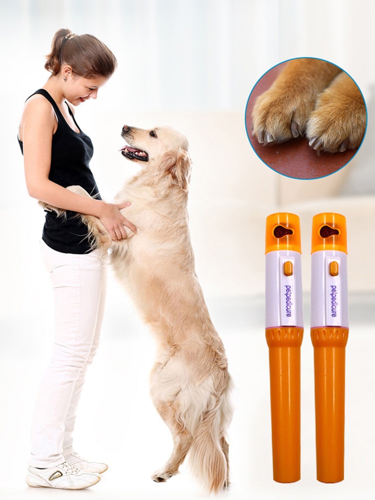 Afilador de uñas eléctrico para perros y Chihuahua, herramienta de aseo para gatos, eshinx, Yorkshire Terrier, cortaúñas, suministros para mascotas,