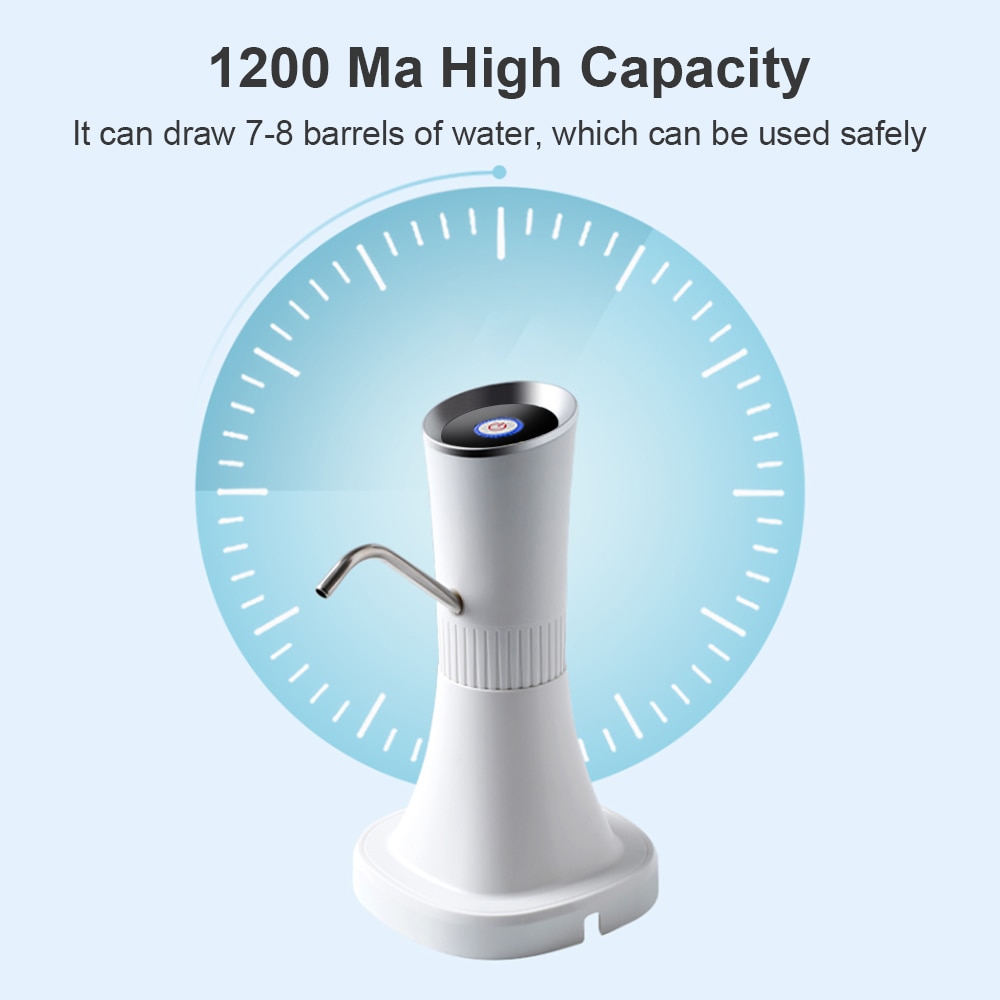 Water Bottle Pump Electric Water Dispenser Wireless Portable Electric Automatic Water Pump Bucket Bottle Dispenser