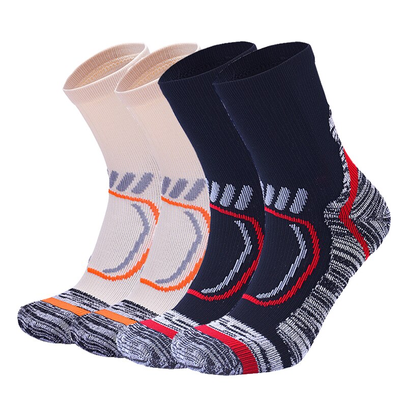 4 Pairs/Lot Combed Cotton Men Socks Hiking Hunting Fitness Gym Mountaineering Socks Breathable Football Cycling Sports Socks
