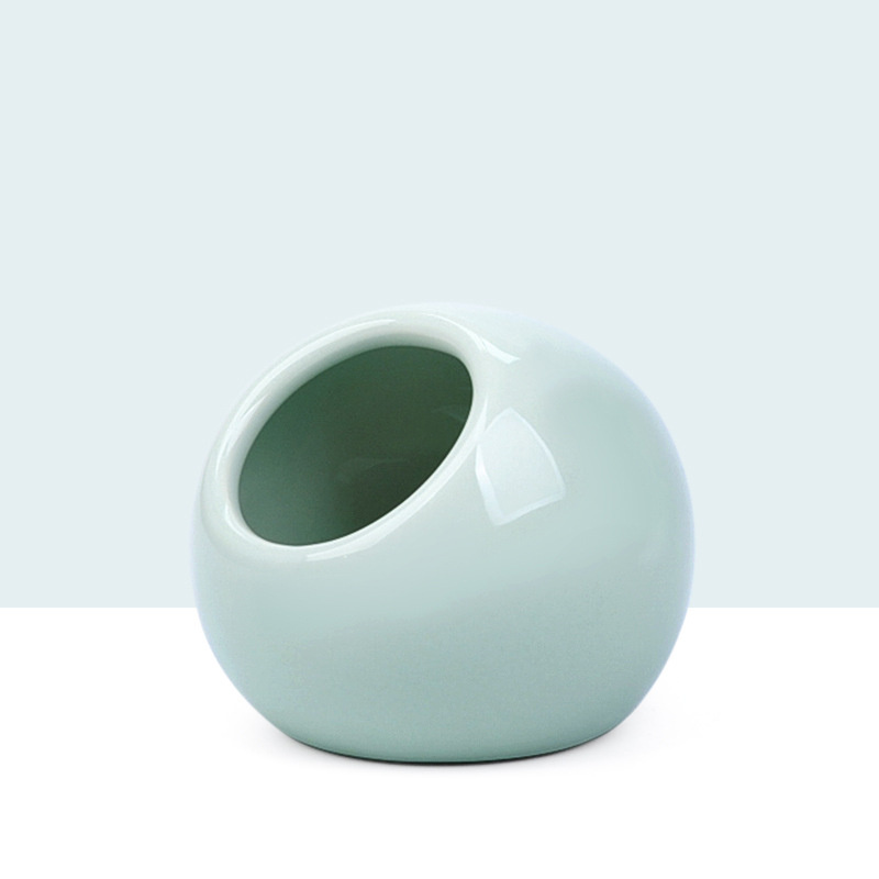 Nid en céramique de Hamster/petits animaux en forme de boule, de maison de Hamster, bain de créatures, nid de Hamster de forme ronde