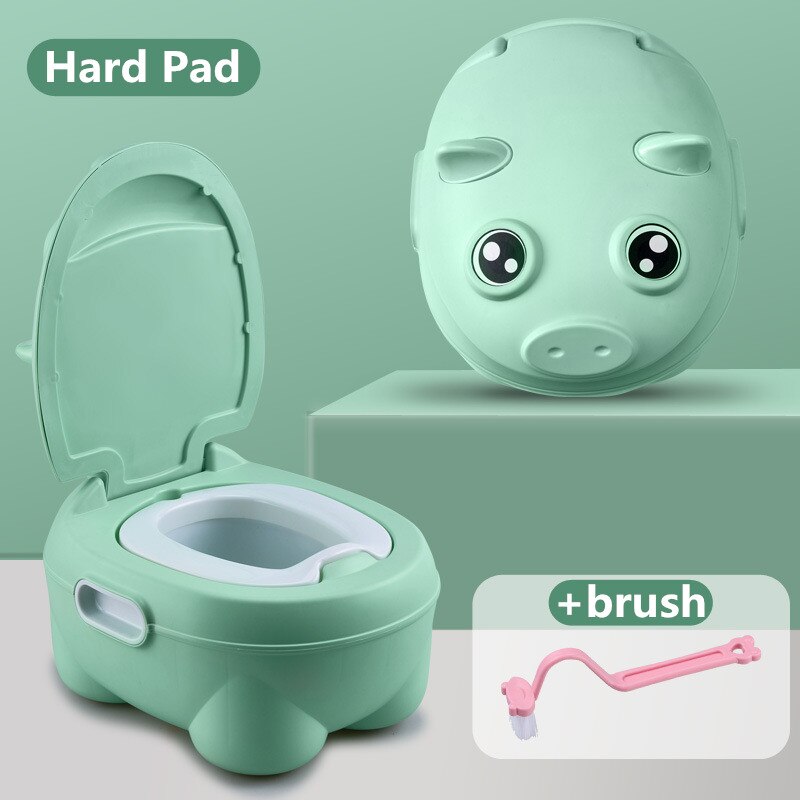 Tegneserie gris baby pottetrening sete baby takrenne toalett låve toalett trener sengepanne bærbar toalett rygg urinal til låve: Grønn