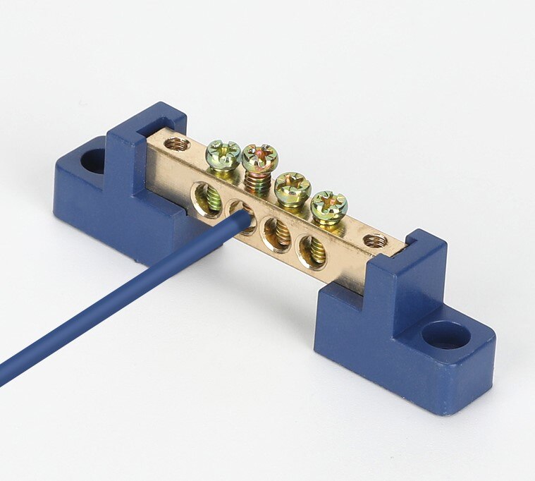 1pcs Copper wiring terminal row zero ground strip environmental protection flame retardant distribution box connection GK019