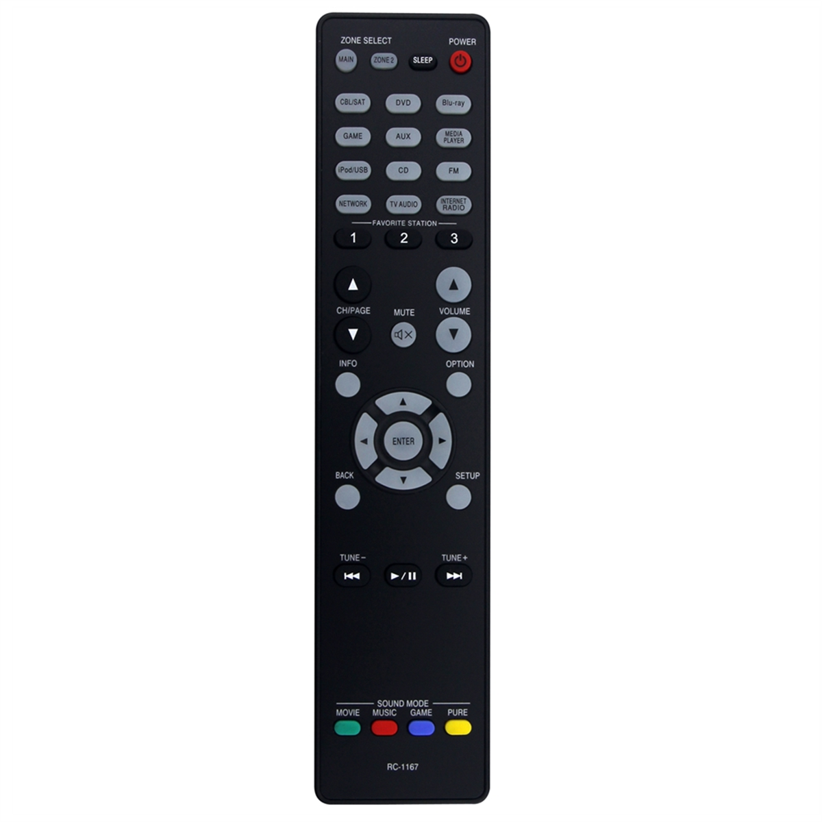 Pilot zdalnego sterowania RC-1167 wymień na amplituner AV Denon AVR-2113 AVR-2113CI AVR-1913 AVR-2313CI AVR2113 AVR2113CI