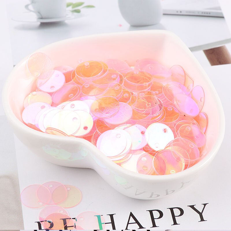 240 stücke 10mm Runde Pailletten transparent Pailletten Dame Kleidung Diy Zubehör Bühne Kostüm Schmuck Machen Anhänger Für Handwerk: Rosa transparent