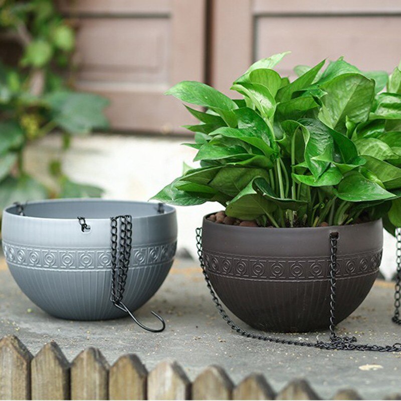 Panier suspendu pour plantes, support de Pots de fleurs, chaîne, bassin de culture, balcon, décoration suspendue, fournitures de jardin pour la maison