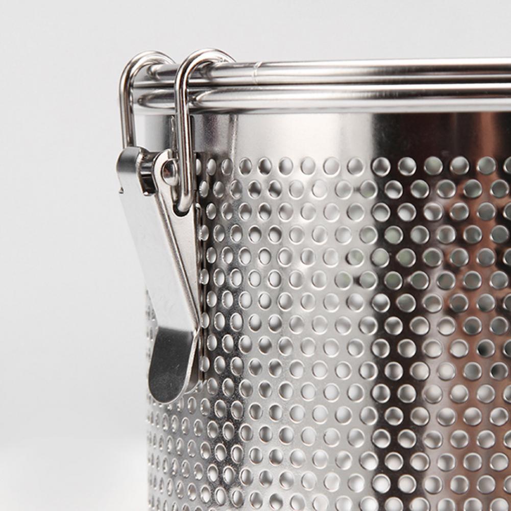 80% Sales! Seasoning Basket Chained Reusable Stainless Steel Cylindrical Seasoning Basket for Tea Lovers