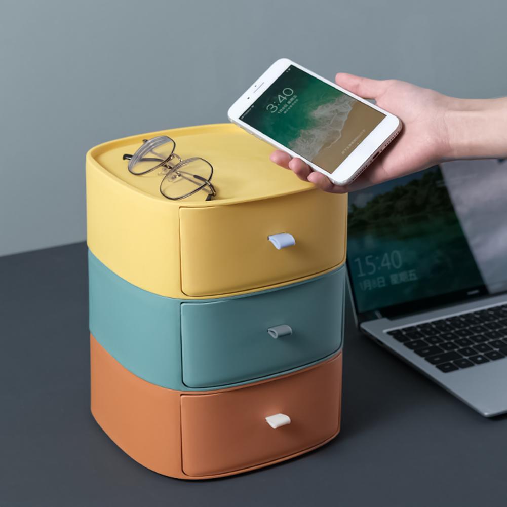 Organizer Boxes Useful Stackable Desktop Storage Boxes PP Cosmetic Drawers