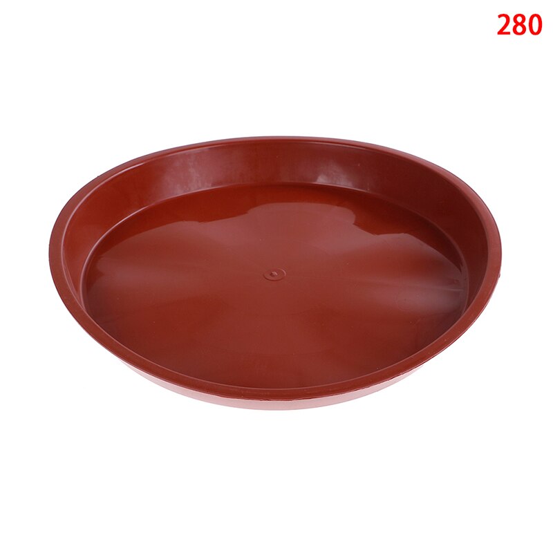 9 størrelser rund form plast ensfarget hage gryte tallerken plante gryte dryppbrett planter pall blomsterpotte skål hage gryte sak 1 stk: 29cm