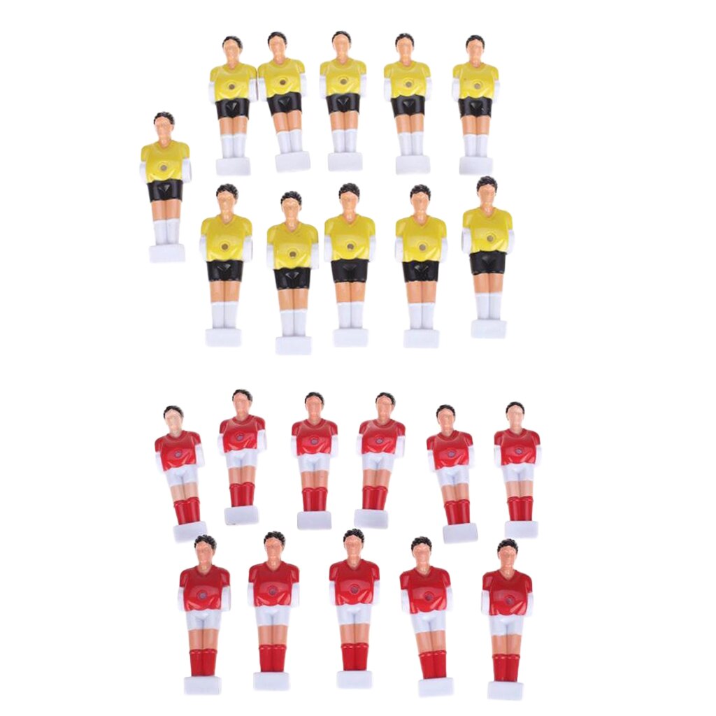 Lot de 22 pièces de rechange pour joueur de baby-foot pour hommes convient à la Table de baby-foot Standard-matériau plastique dur de luxe