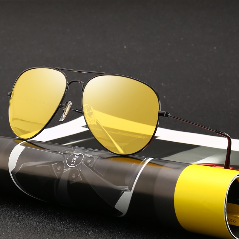 Nattesynsbriller førerbriller bil anti genskin kørebriller uv beskyttelse gear polariserede solbriller mænd