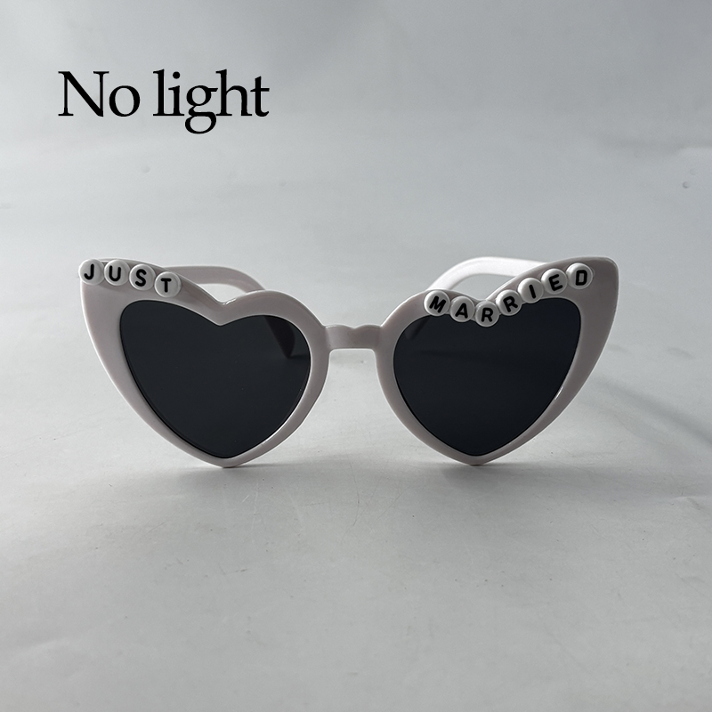 Wireless Led Jsut Married Sunglasses Bride Accessories Wedding As Honey Bride And Groom Glowing Wedding Heart Glasses: army green