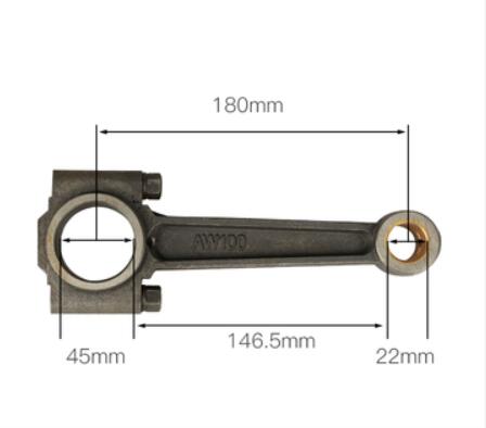 Aluminium Boring Air Compressor Aansluiten Link Staaf JC100 #(22*45*180)JC100 22X45X180: Default Title