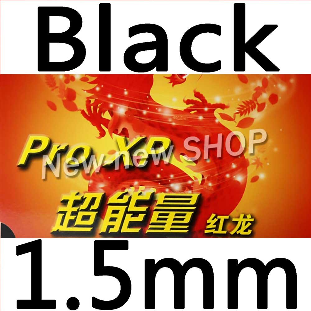 KTL Pro XP Red-Dragon Pips-in Table Tennis PingPong Rubber With Sponge: black 150
