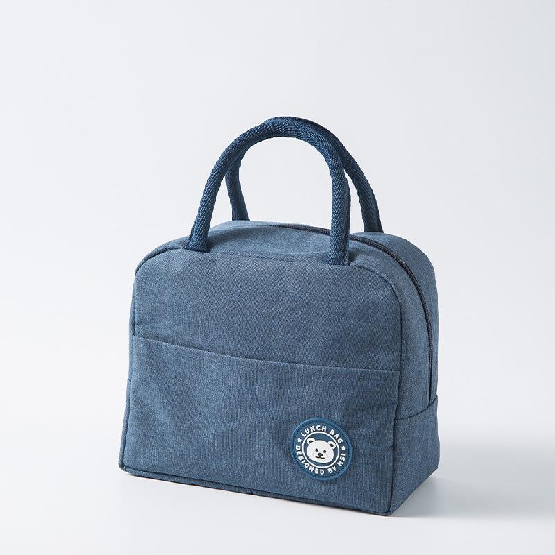 Draagbare Lunch Tas Thermische Geïsoleerde Lunch Box Tote Koeler Handtas Bento Pouch Diner Container School Voedsel Opslag Zakken: 01