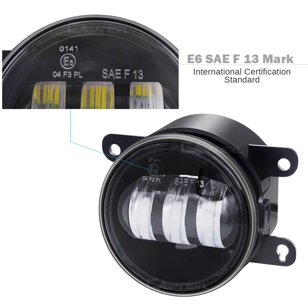 2 Pieces Car LED Fog Light 30W 6000LM Front Bumper Fog Lamp DRL For Suzuki Swift Jimny Grand Vitara Splash Ignis SX4 Alto XL7
