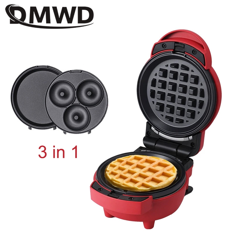 110v/220v multifunctionele wafelijzers, cakevormpjes, antiaanbakpan, mini-omeletmaker, eierburgermaker, donutbakmachine, dubbelzijdige verwarming