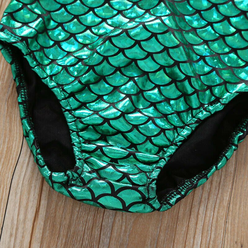 Leuke Zomer Strand Peuter Kids Baby Meisje Kleding Mermaid Badmode Badpak Boog Bikini Badpak Beachwear + Hoofdbanden