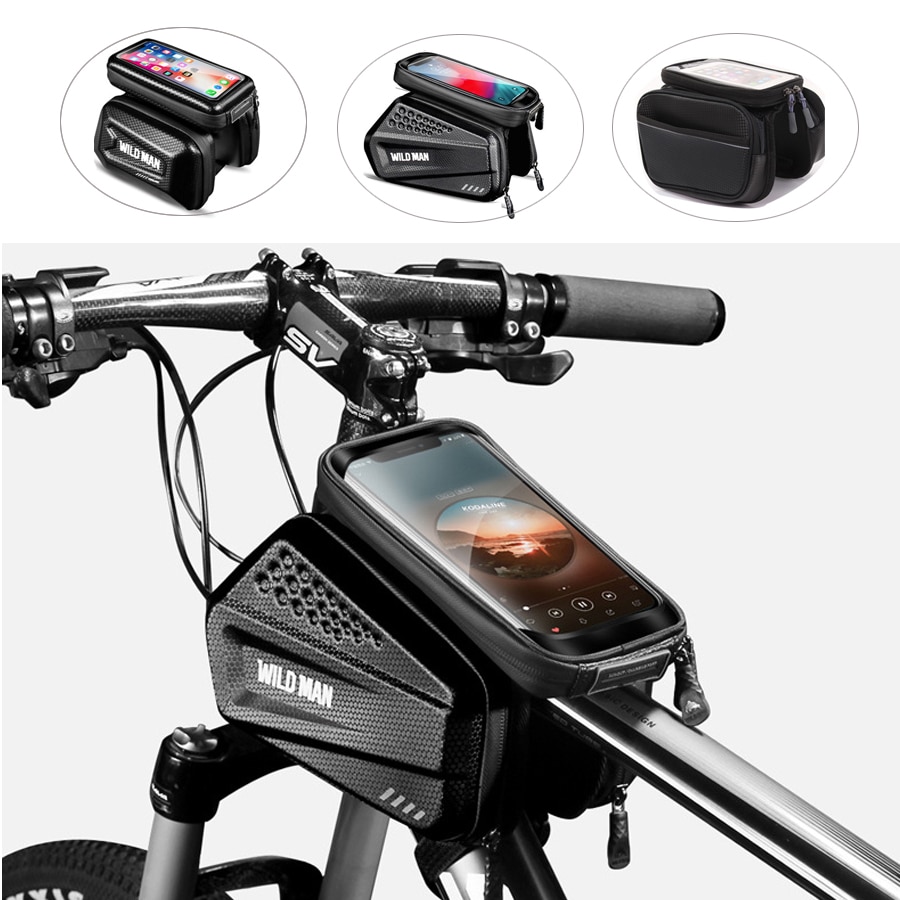 Fiets Tassen Fiets Voor Touch Screen Telefoon Zak Mountainbike Top Tube Bag Fietsen Fietstas Voor Fiets