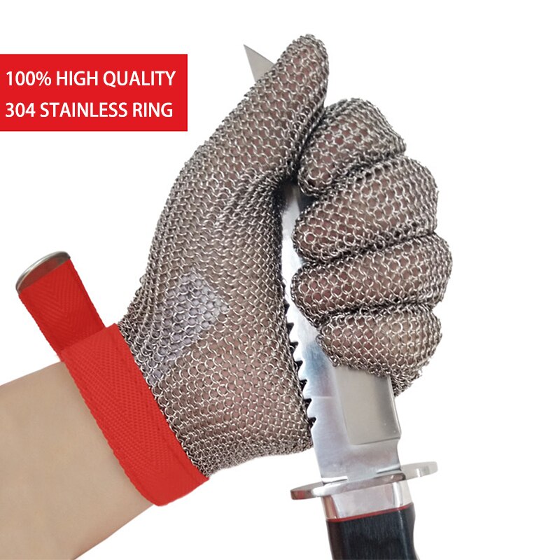 100% Metzger Fleisch Küche Handschuhe Kette Post Draht Gittergewebe Stahl Arbeit Metall Handschuh Mit Angeln Industrie: M