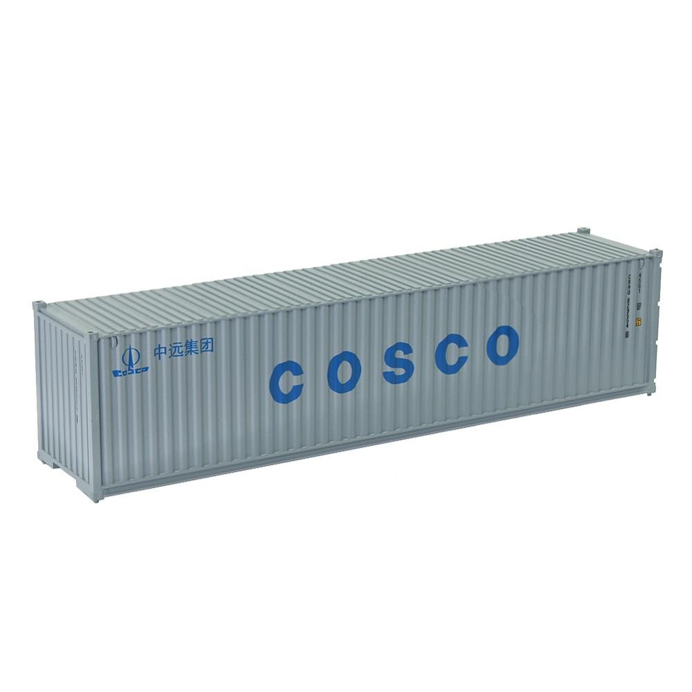 1pc HO Scale Model Train 40" Container 40ft Container Freight Car 1:87 Railway Modeling Layout: COSCO