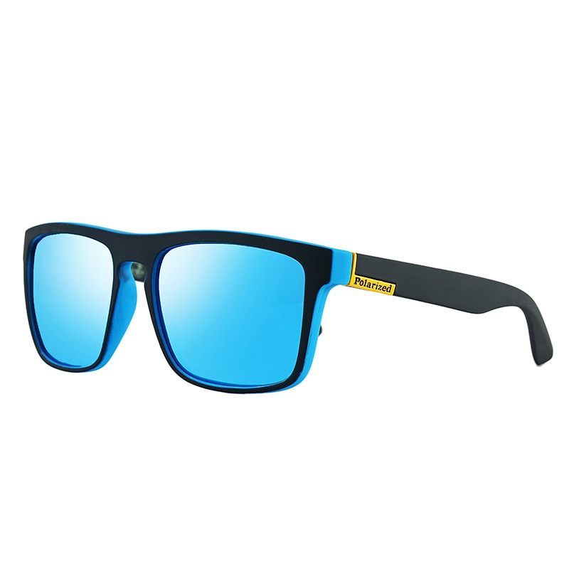 Guy's Sun Glasses Polarized Sunglasses Men Classic Mirror Square Ladies Sunglasses Men: Blue
