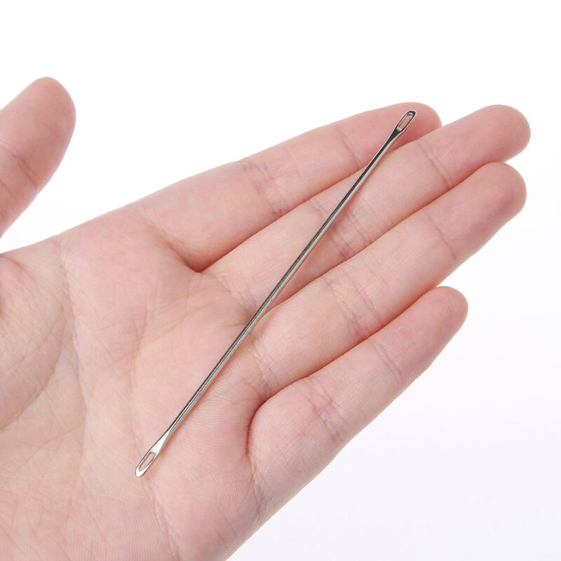 Aiguille de transfert à Double œil pour toutes les machines à tricoter de calibre Standard de 4.5mm, aiguilles à coudre à la main, artisanat de broderie et de réparation