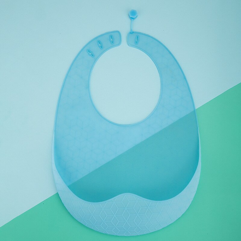 Babador de silicone do bebê descartável toalha de saliva bonito impermeável tridimensional arroz bolso shildren babador bebê recém-nascido produto: CÉU AZUL