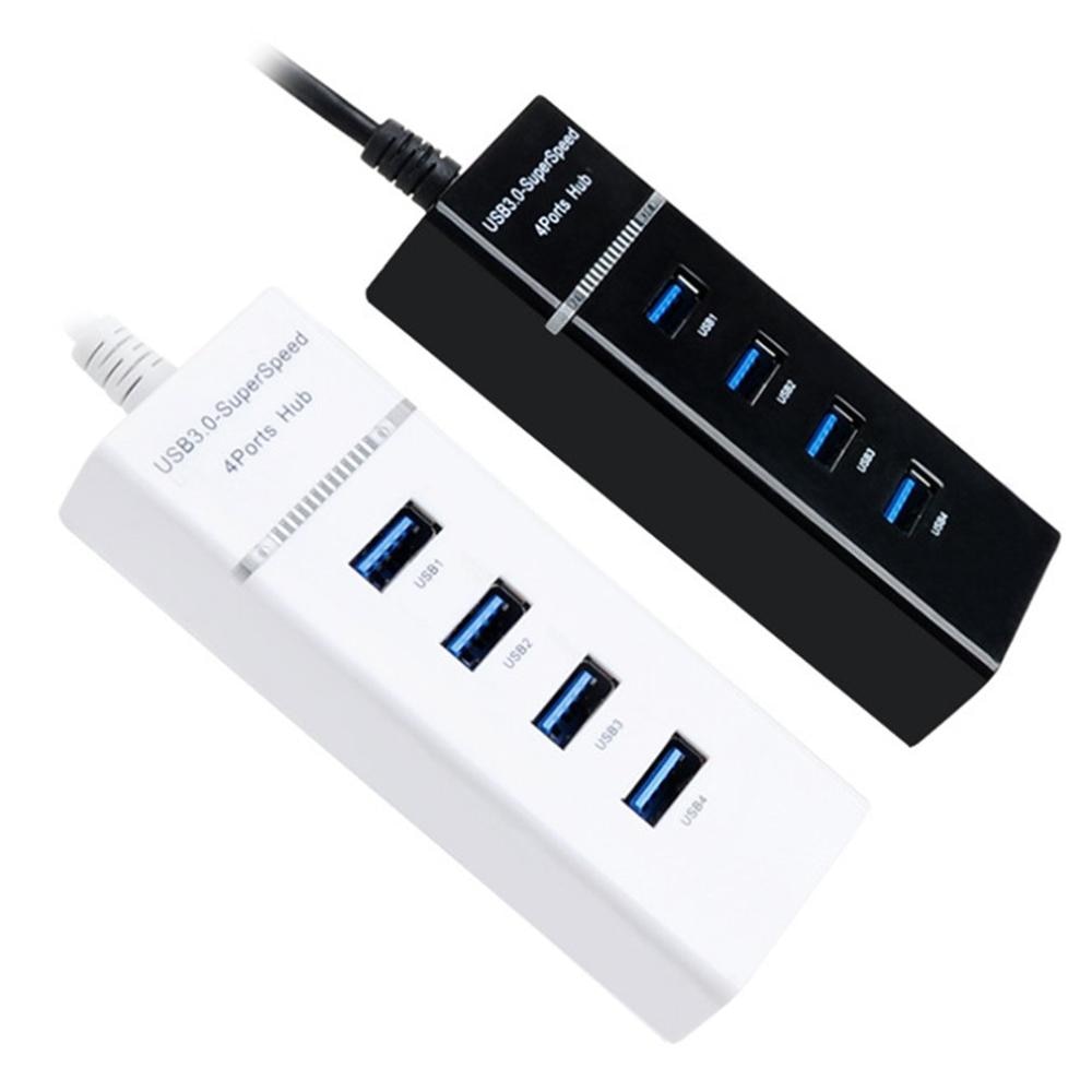 4 Poorten Usb 3.0 Hub Hub Multi Usb Splitter Expander Meerdere Usb 3 Hab Op/Uit Schakelaars Ac Adapter kabel Splitter Voor Pc Laptop
