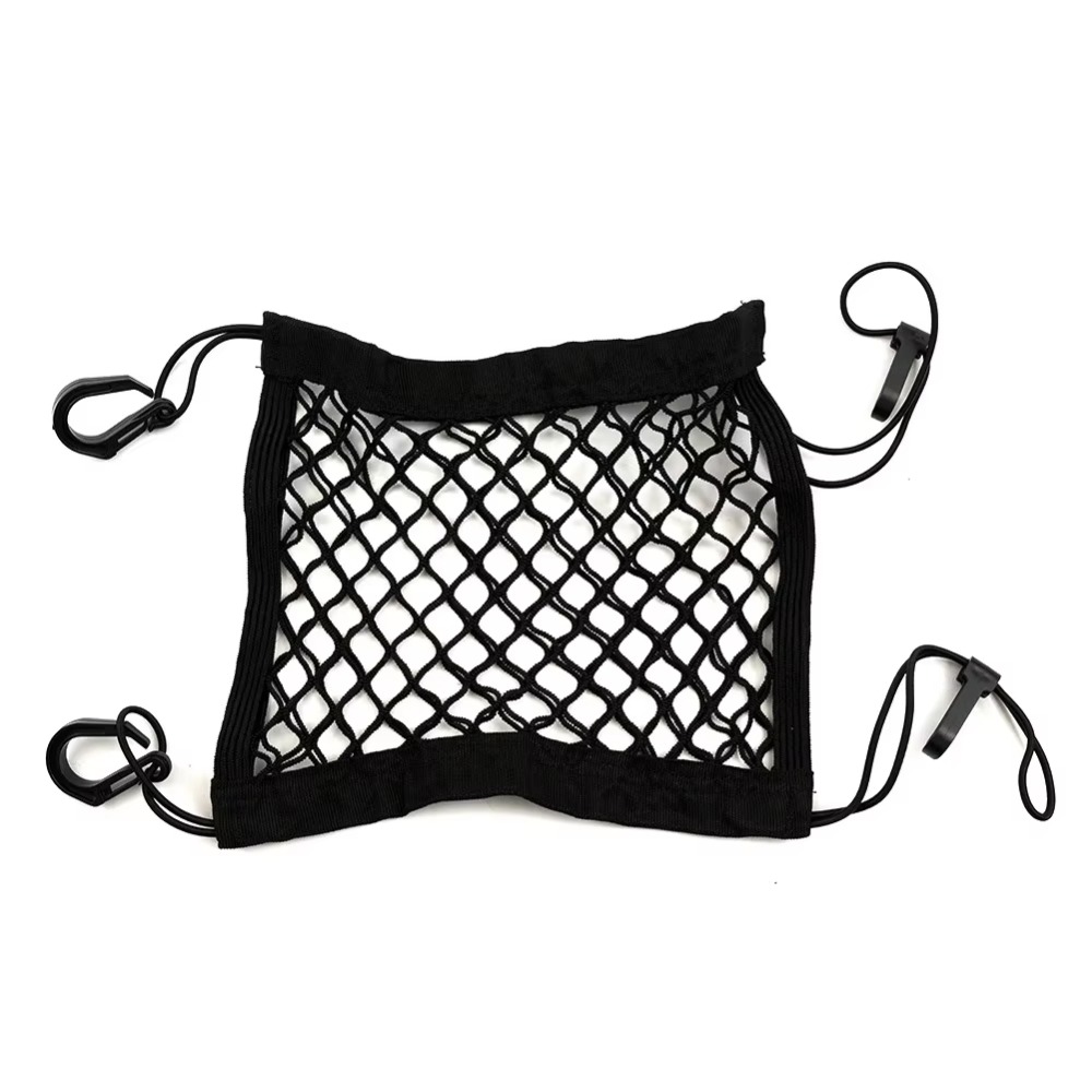 Red de carga para motocicleta, bolsa de almacenamiento de malla para bicicleta y Scooter, bolsa de red para equipaje de motocicleta, bolsa de sujeción con gancho, malla de red para Moto: Default Title