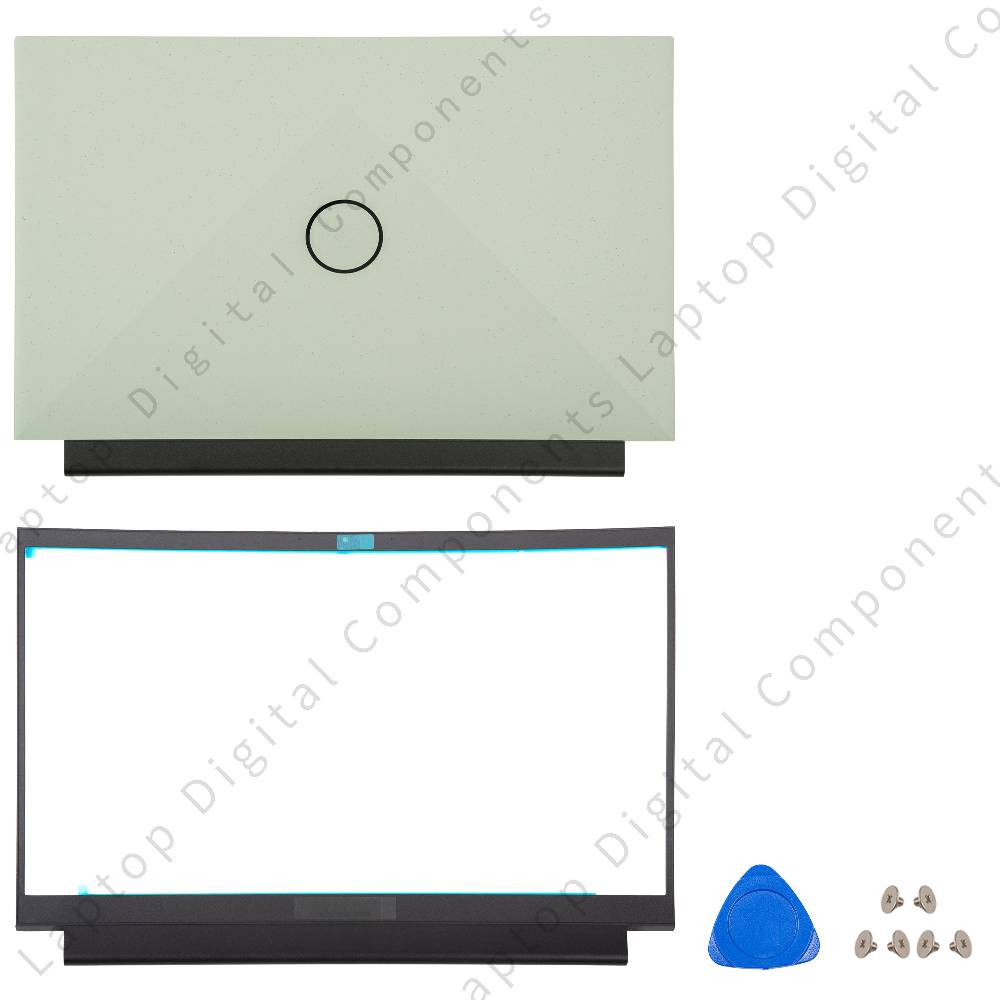 Nowość Pokrowiec na laptopa Dell G15 5510 5511 5515 5520 5525 Pokrywa tylna LCD Przednia ramka Palmrest Dolna obudowa Zawiasy Pokrywa notebooka: Ciemnoniebieski