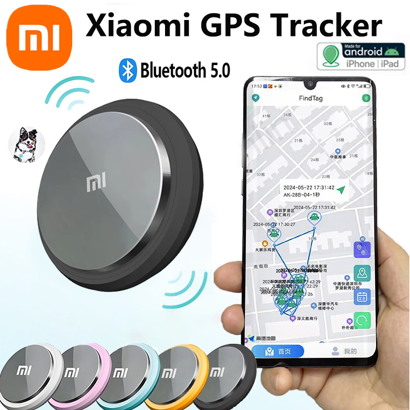Xiaomi-rastreador Mini GPS inteligente, dispositivo de recordatorio antipérdida, bolsa para mascotas, billetera con Bluetooth para buscador de etiquetas de aire, localizador de seguimiento portátil