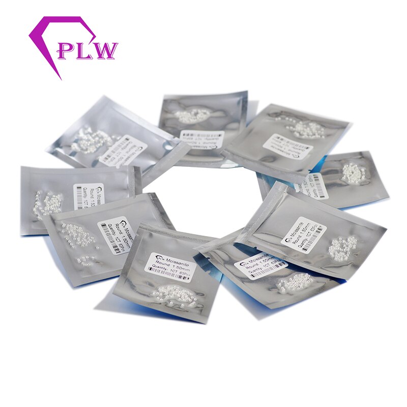 Lot de 8 pièces de bijoux en moissanite pour bracelet et bague, petits diamants de taille D, couleur proche de 0,025ct3
