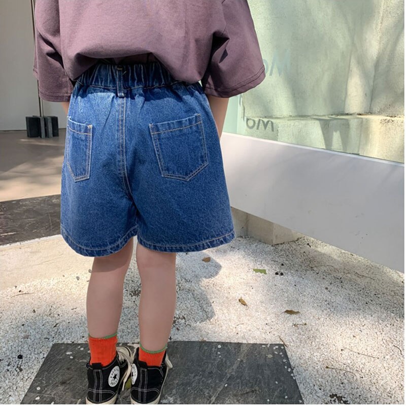 2022 new arrival Loose Denim Short simple designer wear pant for children 5-36