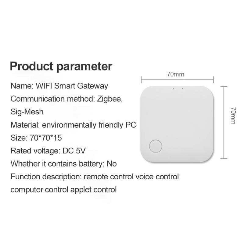 Smart Home Control Gateway Tuya Intelligence Linkage Graffiti Smart Gateway Multi-Function Tuya Smart Zigbee+Wifi Gateway