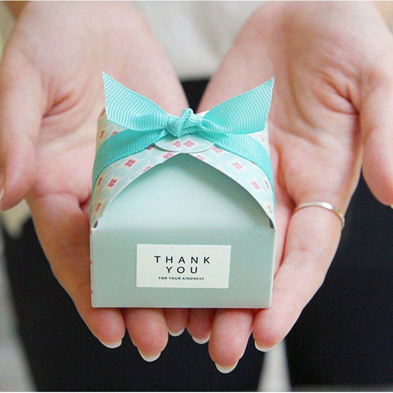 Prezent na imprezę słodkie pudełka na upominki weselne na cukierki ciasto czekoladowe torby Bonbonniere pudełka na kwiatki pudełko opakowanie Boite Dragees