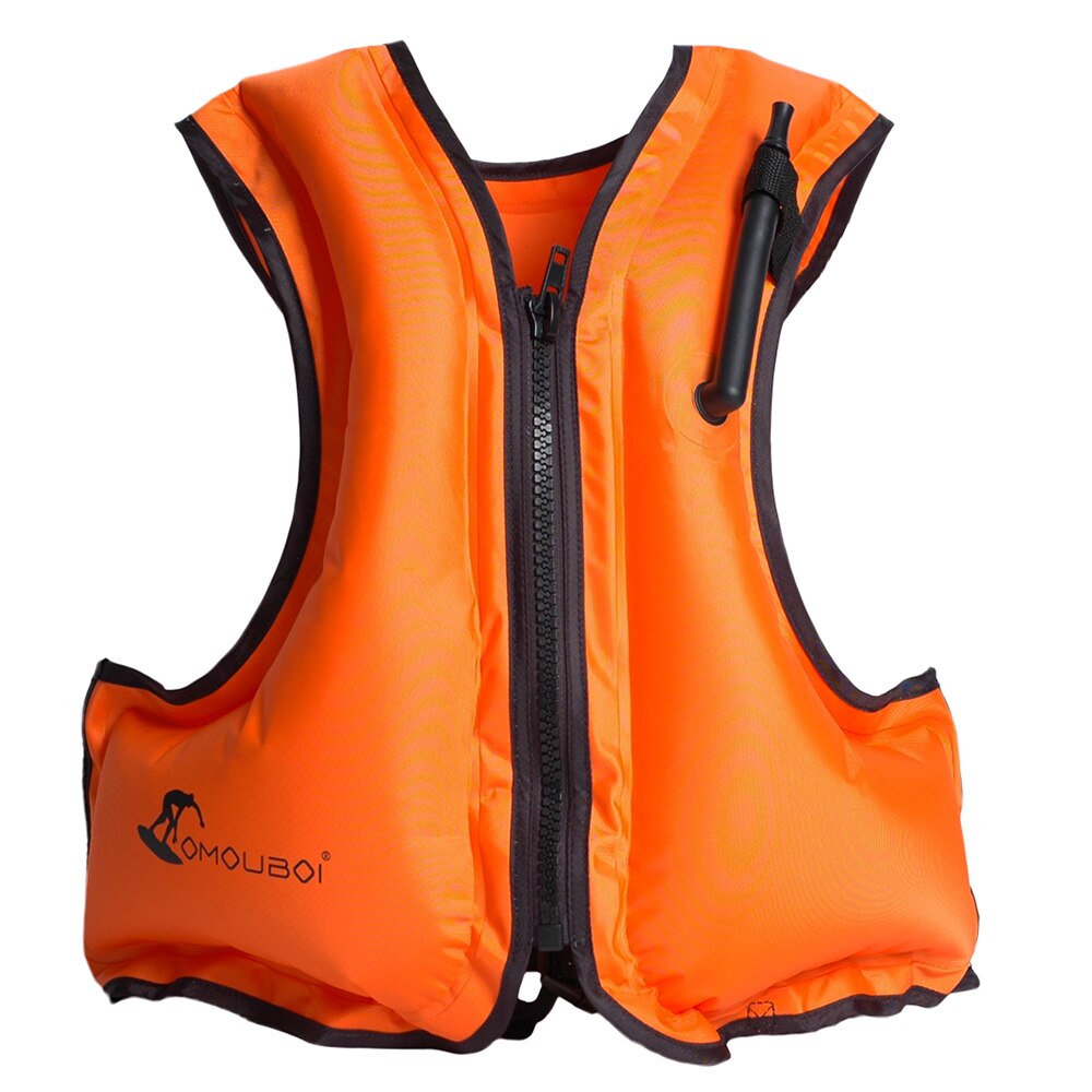 de adultos la vida de natación chaleco salvavidas para pesca buceo dispositivo flotador a la deriva surf vida supervivencia chaqueta: Naranja