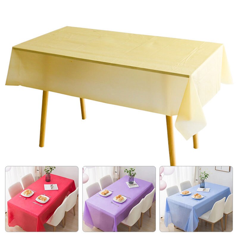 Tovaglie usa e getta tinta unita tovaglia anti-olio stoviglie per matrimonio festa di compleanno rettangolo scrivania panno arredamento