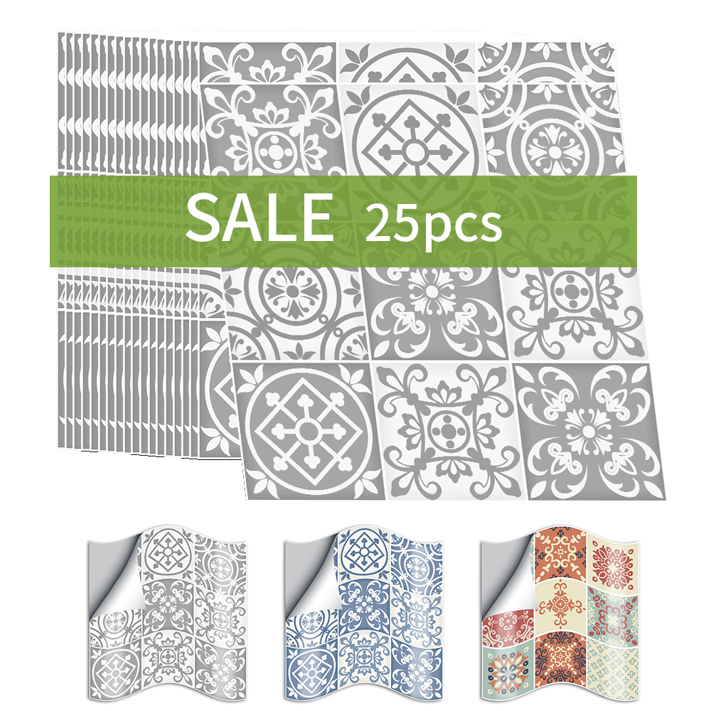 Funlife 25Pcs Marokkaanse Retro Toiletpapier Home Improvement Waterdichte Zelfklevende Wandtegel Sticker Keuken Badkamer Meubels