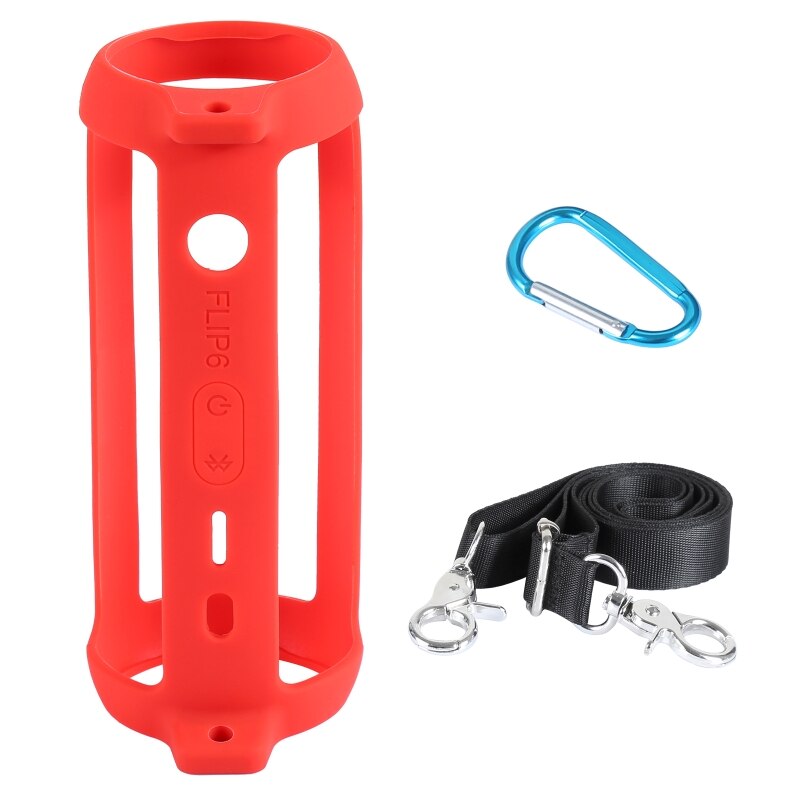 Siliconen Beschermhoes Voor Jbl Flip 6 Speaker Travel Case Klassieke Stijl Gevallen Met Schouderriem Haak: 5