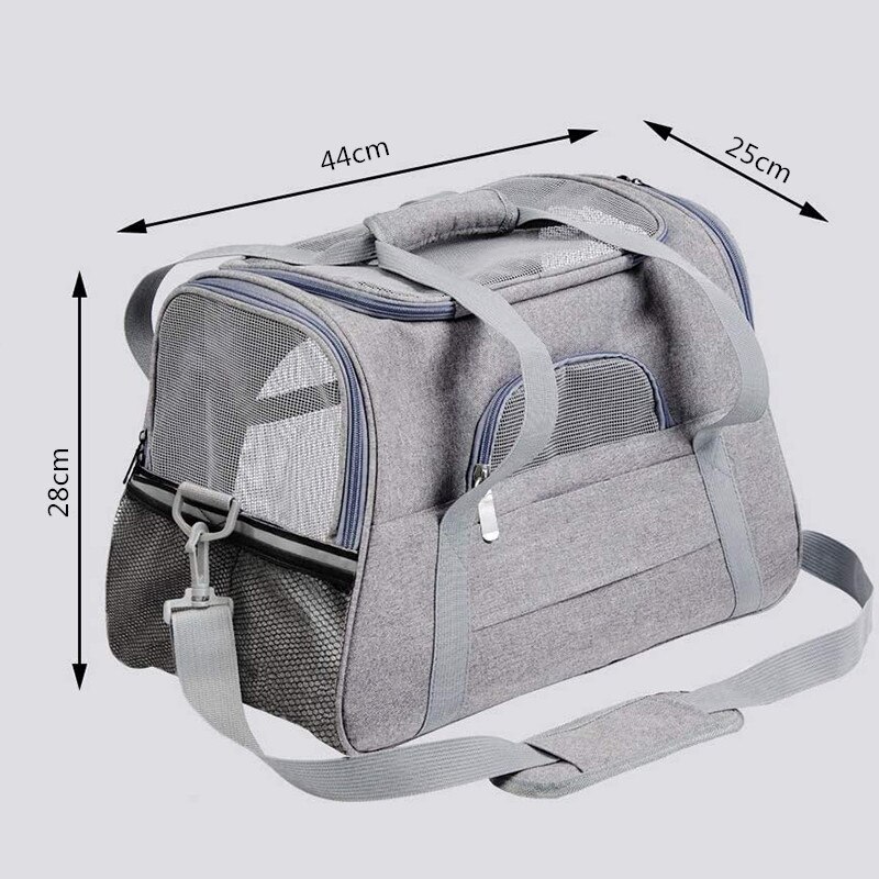 Pet Carrier Travel Cat Carrying Bag Portable Pets Backpack Breathable Car Safety Seat Cat Strap Multifunctional Foldable Pet Bag