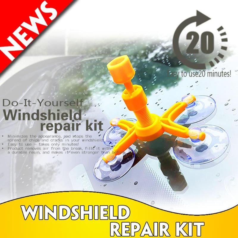 Car windows glass windshield repair kit windows repair sets tool car Glass scraper restore Resin window glass Crack Restore