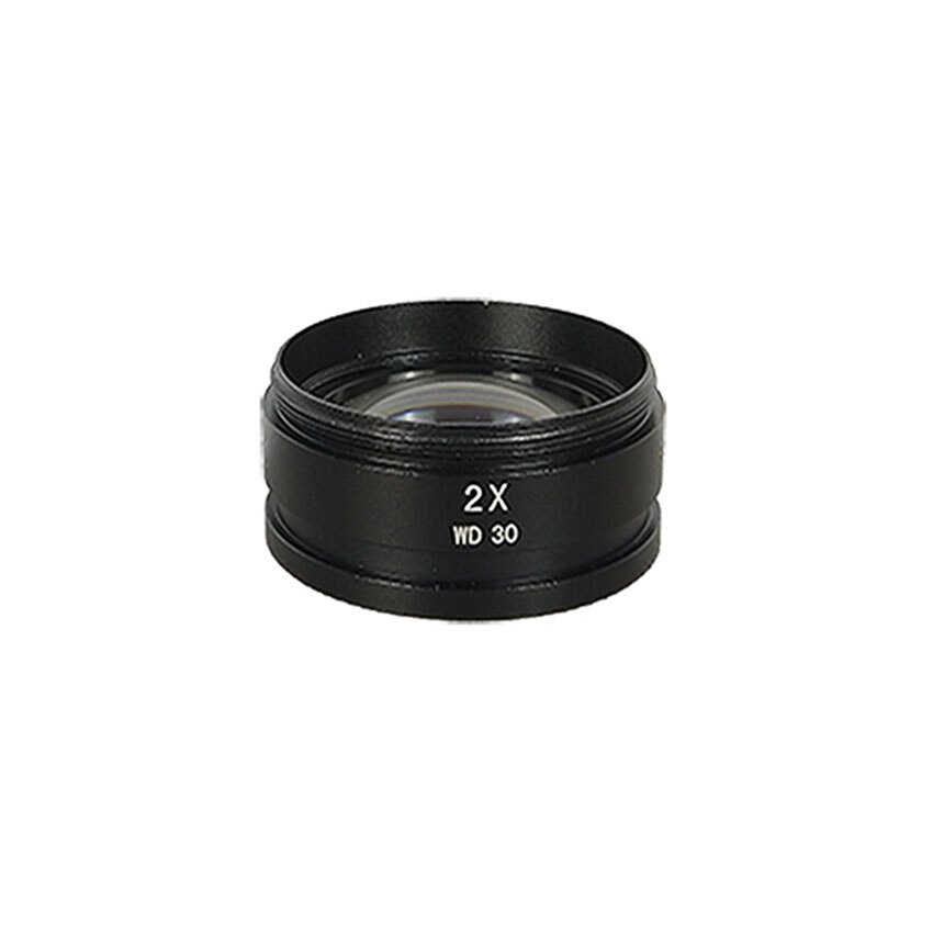 Efix-lente de cristal auxiliar Barlow 0.5X 2X 0.7X para industria, microscopio Digital de vídeo estéreo, cámara, objetivo, rosca de montaje: 2X