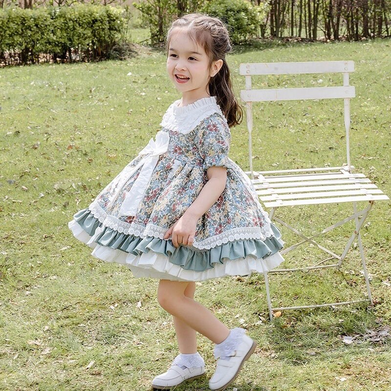 Baby Lolita Jurk Naaien Patroon Voor Kinderen Kinderkleding Diy Mini Kraft Papier Snijden Tekening Sjabloon Meisjes Rok