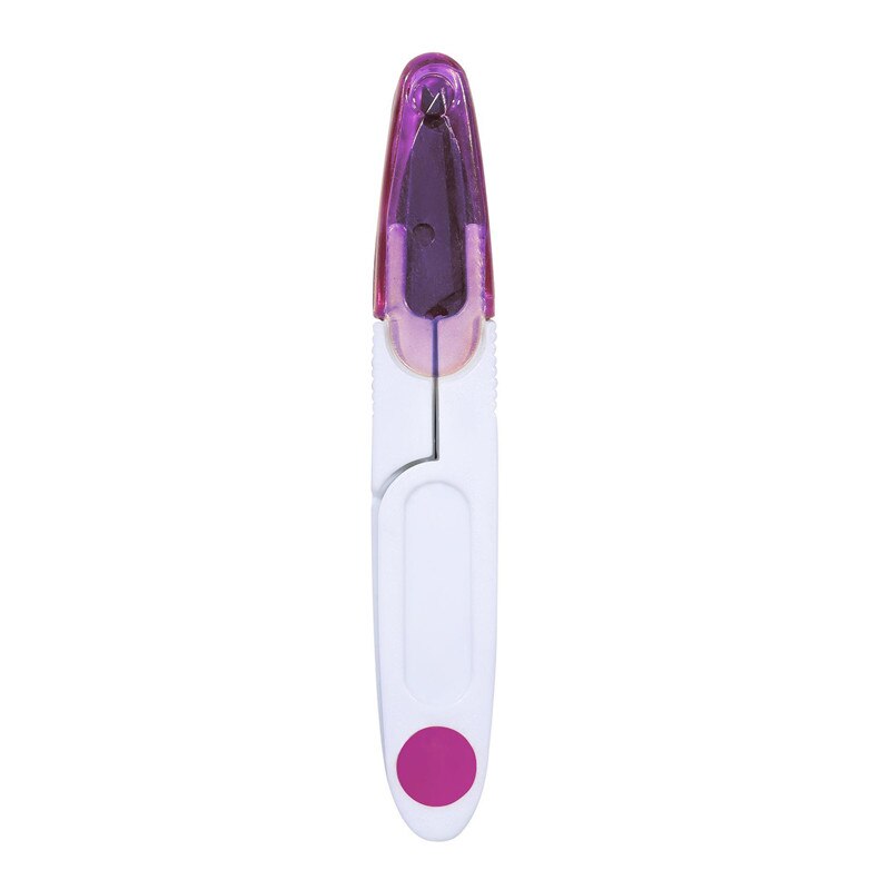 Portable Cross Stitch Tailor Scissor DIY Tool Sewing Supplies fish line cutter Thrum Yarn Thread Clipper Nipper Trimmer: Purple
